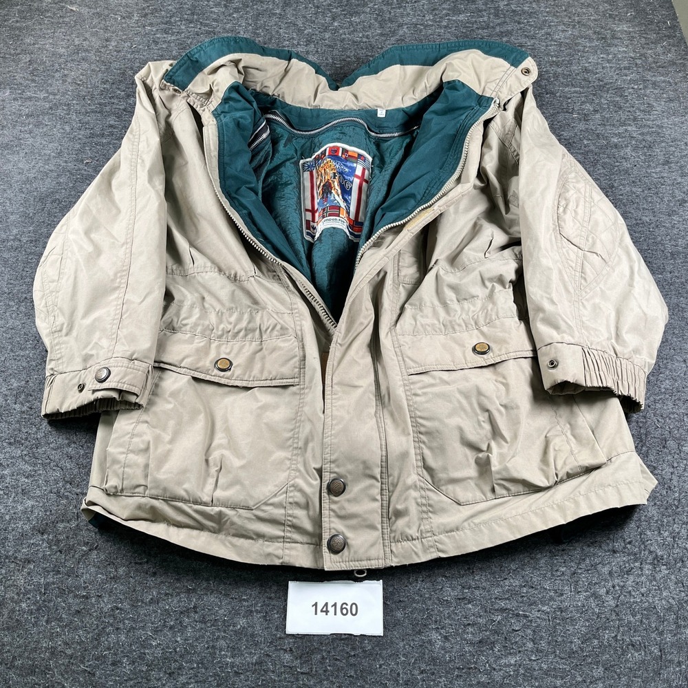 Vintage Expedition Gear by London Fog Anorak Jacket Men XL Beige Hiking Outdoor